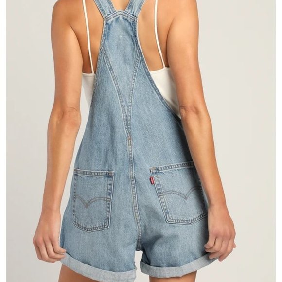 Vintage 90s Guess overall shorts - Picture 1 of 13